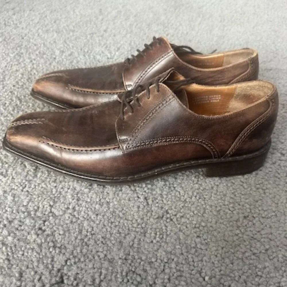 Caldoberia Coseauan Brown Leather Oxfords - Handmade in Italy - Sz. 43 - VGUC